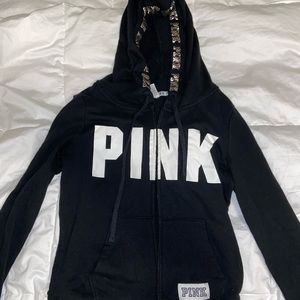 victoria secret pink full zip jacket